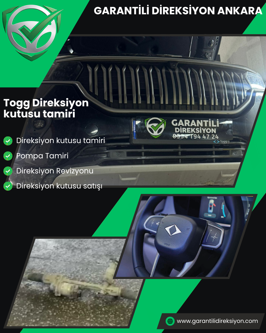 TOGG Direksiyon Kutusu Tamiri Ankara